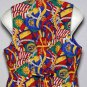 Colorful Pendleton Vest Nautical Theme Women's Size 12