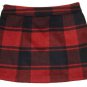 Gap Skirt Wool Blend Black Red Plaid Women's Size Junior's 1