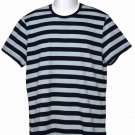 Tu Nautical Stripe T-shirt Navy Blue Green Men's Size Slim Medium Tu Nautical Stripe T-shirt Navy Blue Green Men's Size Slim Medium