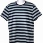 Tu Nautical Stripe T-shirt Navy Blue Green Men's Size Slim Medium