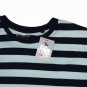 Tu Nautical Stripe T-shirt Navy Blue Green Men's Size Slim Medium