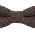 Gascoigne Wool Tweed Bow Tie Olive Brown Red Yellow Men's