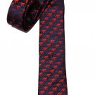 Tresanti Reale Tie Silk Navy Blue Red Monkeys Men's