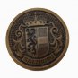 One Mens Vintage Waterbury Blazer Button Brown Antique Gold Salzburg