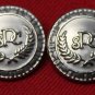 Two Mens Paris Sport Club Blazer Buttons Silver