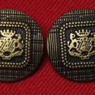 Two Mens Vintage St. Albans Blazer Buttons Gold Brown
