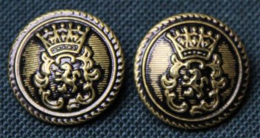 Two Mens Sir Thomas Moore Blazer Jacket Buttons Gold Black
