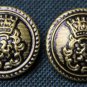 Two Mens Sir Thomas Moore Blazer Jacket Buttons Gold Black