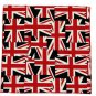 Gascoigne Cotton Pocket Square British Union Jack Flat  Men's 9" X 9"