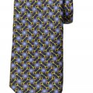 James Fisher London Silk Tie Horsebit Pattern Navy Blue Gold Men's James Fisher London Silk Tie Horsebit Pattern Navy Blue Gold Men's