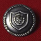 One Canterbury Pewter Gray Blazer Button Shield Shank One Canterbury Pewter Gray Blazer Button Shield Shank