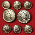 Mens Newcastle Blazer Buttons Set Gold Brass