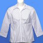 Ann Taylor Loft Shirt Blouse Striped White Women's Size Small
