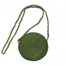 Women's Neiman Marcus Beaded Evening Purse Handbag Emerald Green