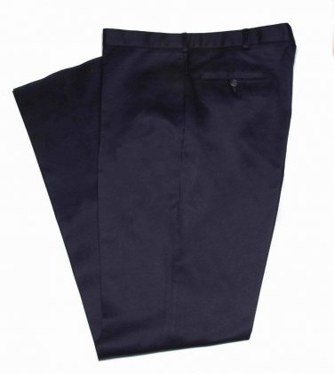 Lands' End Pants Tailored Fit Chinos Navy Blue Men's Size 40
