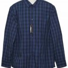 International Concepts INC Check Shirt Navy Blue Men's Size L