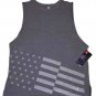 Under Armour Tank Top Shirt Loose Gray Stars Stripes Women's Size Medium