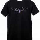 Majestic New York Mets T-Shirt Black Embroidered Size Small