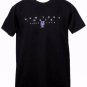 Majestic New York Mets T-Shirt Black Embroidered Size Small