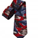 Vintage Wembley Tie Silk Seals Pattern 1980s Men's