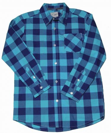 Boys Children's Place Shirt Green Blue Size XL or 14