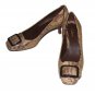 Cole Haan Shoes Heels Tan Brown Leather Women's Size 6.5B