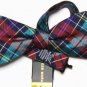 Countess Mara Bow Tie Bow Tie Multi-Color Plaid Silk Blend