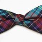 Countess Mara Bow Tie Bow Tie Multi-Color Plaid Silk Blend