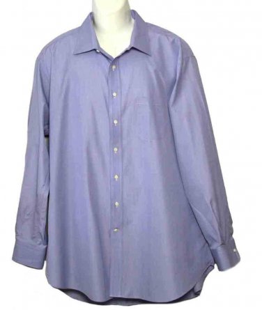 Sid Mashburn Dress Shirt Blue Men's Size 18.5 X 39