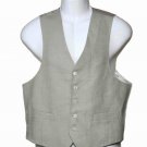 Ralph Lauren Linen Vest Tan Size Men's 42 Short Ralph Lauren Linen Vest Tan Size Men's 42 Short