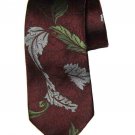 Vintage Oscar de la Renta Tie Burgundy Gray Green Silk Men's Vintage Oscar de la Renta Tie Burgundy Gray Green Silk Men's