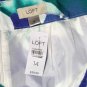 Ann Taylor Loft Floral Cotton Skirt Women's Size 14
