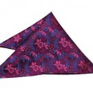 Gascoigne Pocket Square Floral Pink Purple Blue 9.5" X 9.5" Gascoigne Pocket Square Floral Pink Purple Blue 9.5" X 9.5"