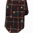 Vintage Ermenegildo Zegna Neck Tie Burgundy Gray Italian