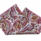 Gascoigne Pocket Square Paisley Floral 9.25" X 9.25" Men's Gascoigne Pocket Square Paisley Floral 9.25" X 9.25" Men's