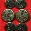 Vintage Farah Blazer Buttons Set Antique Gold 1970s Vintage Farah Blazer Buttons Set Antique Gold 1970s