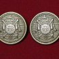 Two Men's Hebrides Blazer Buttons Light Gold Brass Shank