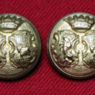 Two Mens Newton Mearns Blazer Jacket Buttons Gold Brass Shank