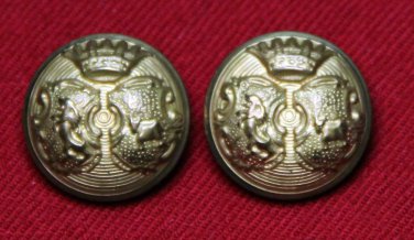 Two Mens Newton Mearns Blazer Jacket Buttons Gold Brass Shank