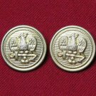 Two Mens Prestige Blazer Buttons Gold Brass Eagle Anchor Shank Two Mens Prestige Blazer Buttons Gold Brass Eagle Anchor Shank