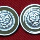 Two Men's Danbury Blazer Buttons Lions Head Metal Two Men's Danbury Blazer Buttons Lions Head Metal