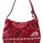 Small Vera Bradley Purse Red White Paisley