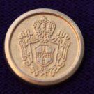 One Vintage Canterbury Blazer Button Gold Crown Shield Shank One Vintage Canterbury Blazer Button Gold Crown Shield Shank