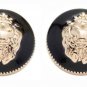 Two New Gascoigne Lion Head Blazer Buttons Jacket Sport Coat Gold Black Metal Shank