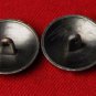 Two Mens Kingsley Vintage Blazer Buttons Gray Silver Metal 1970s