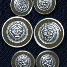 Avignon Blazer Buttons Set Lions Head Metal Shank Men's Avignon Blazer Buttons Set Lions Head Metal Shank Men's