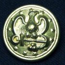 One Men's USA Military Button Gold Brass Eagle