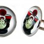 Gascoigne Handmade Military Hat Cufflinks Zinc Metal Alloy Men's