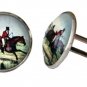Gascoigne Cufflinks Fox Hunter Equestrian Zinc Metal Alloy Men's