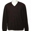 Brunello Cucinello Cashmere Sweater Lightweight Brown V-Neck Men's Size Medium
